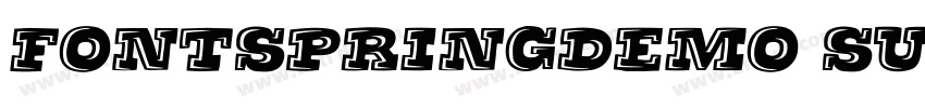 FONTSPRINGDEMO Super字体转换
